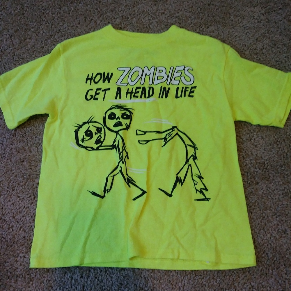 😎Funny boys zombie shirt